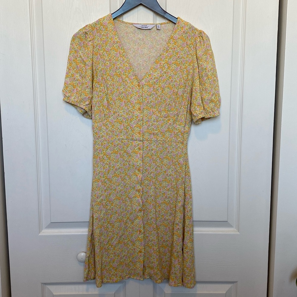 & Other Stories floral button dress